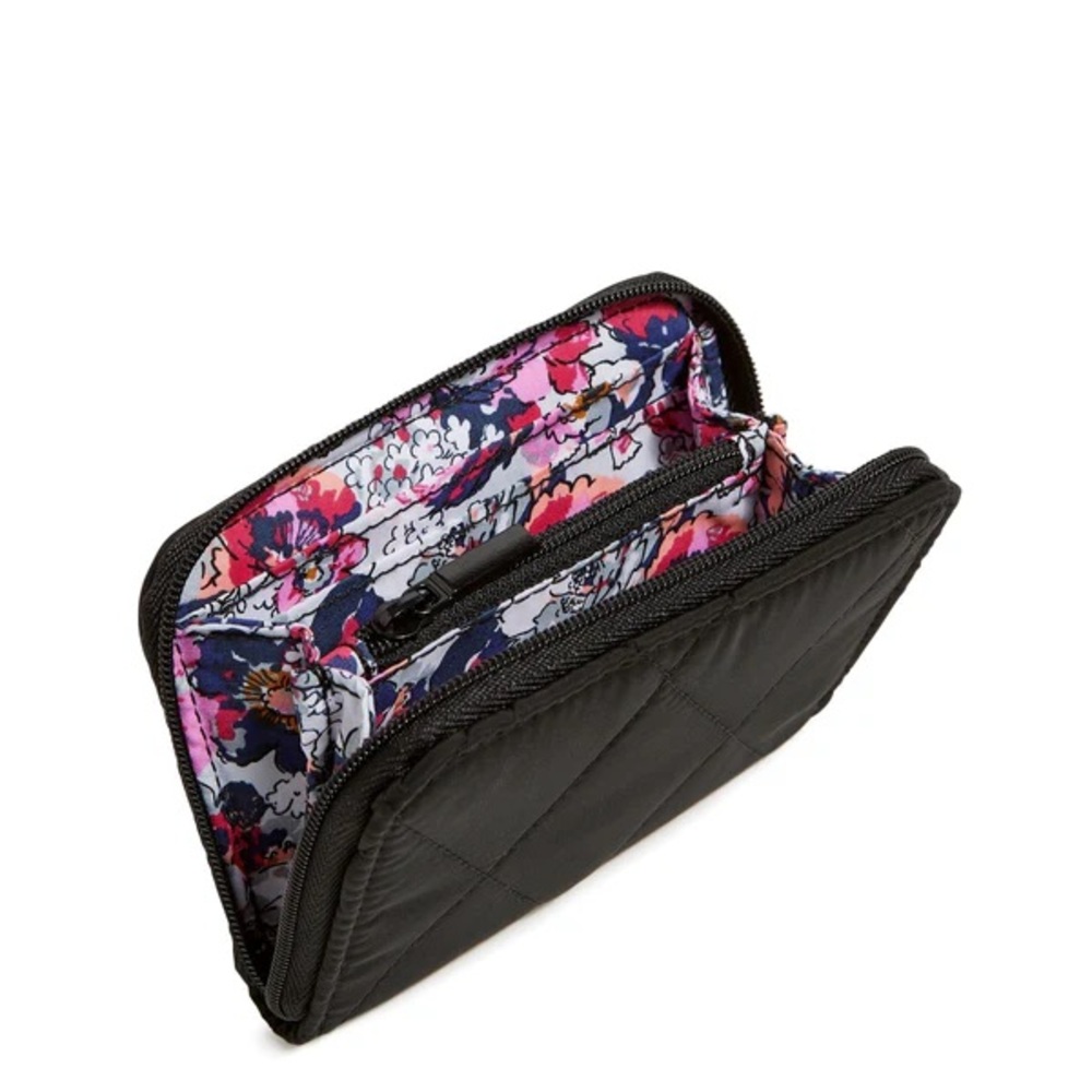 Vera Bradley Black and Floral Wallet